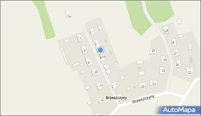 Brzeszczyny, Brzeszczyny, 4, mapa Brzeszczyny