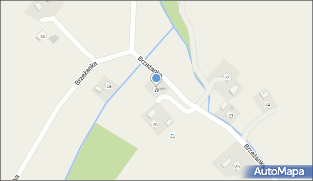 Brzeżanka, Brzeżanka, 19, mapa Brzeżanka