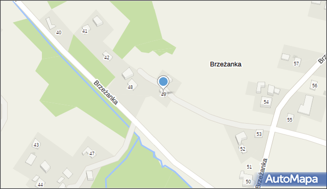 Brzeżanka, Brzeżanka, 49, mapa Brzeżanka