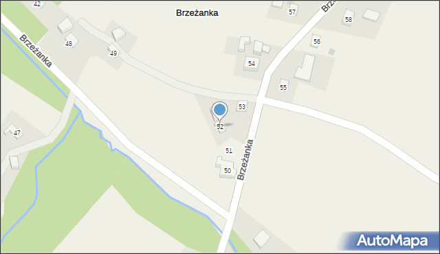 Brzeżanka, Brzeżanka, 52, mapa Brzeżanka