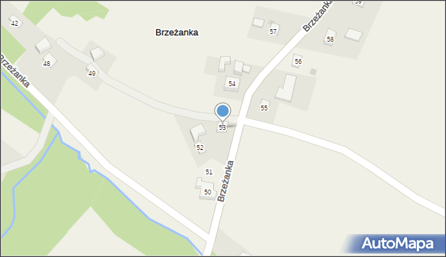 Brzeżanka, Brzeżanka, 53, mapa Brzeżanka