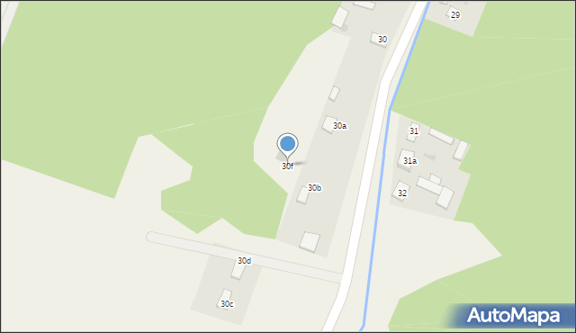 Brzeźce, Brzeźce, 30f, mapa Brzeźce