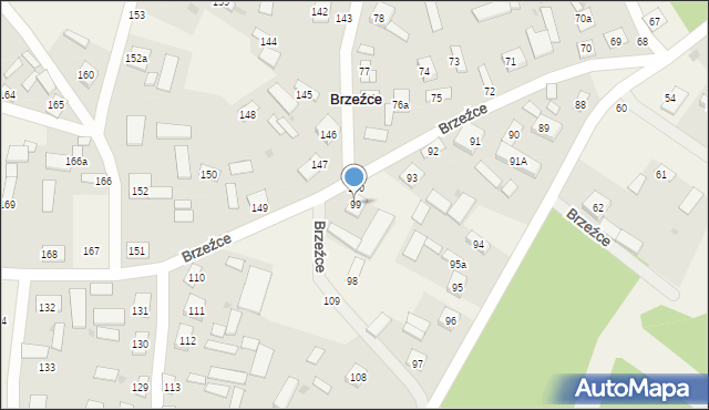 Brzeźce, Brzeźce, 99, mapa Brzeźce