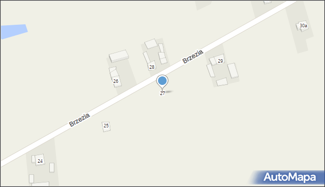 Brzezia, Brzezia, 27, mapa Brzezia