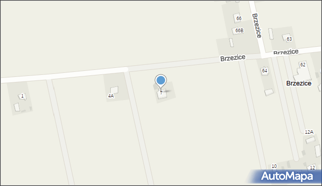 Brzezice, Brzezice, 7, mapa Brzezice