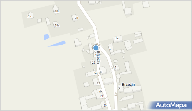 Brzezin, Brzezin, 26, mapa Brzezin