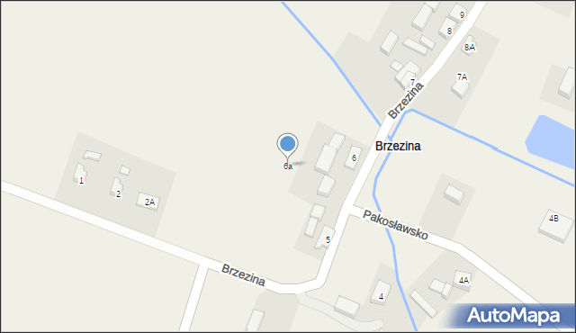 Brzezina, Brzezina, 6a, mapa Brzezina