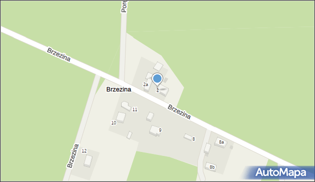 Brzezina, Brzezina, 2, mapa Brzezina