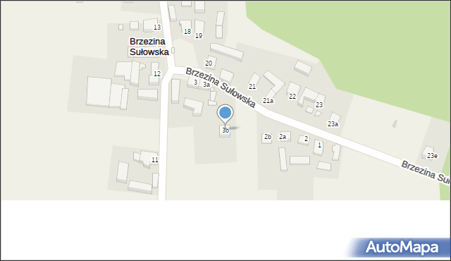 Brzezina Sułowska, Brzezina Sułowska, 3b, mapa Brzezina Sułowska