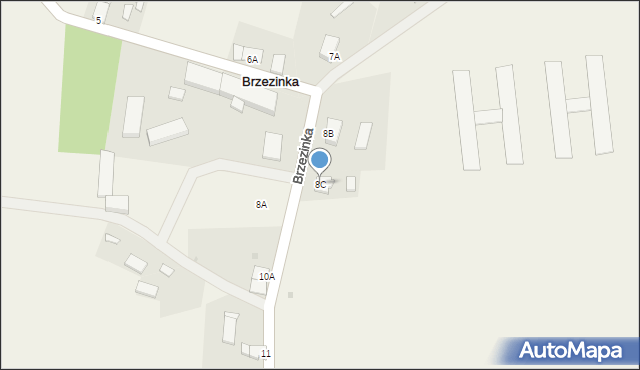 Brzezinka, Brzezinka, 8C, mapa Brzezinka