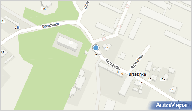 Brzezinka, Brzezinka, 7, mapa Brzezinka