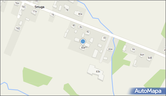 Brzezinki, Brzezinki, 82a, mapa Brzezinki