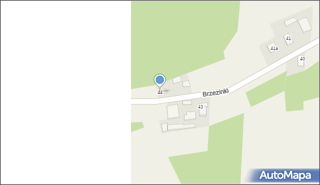 Brzezinki, Brzezinki, 44, mapa Brzezinki