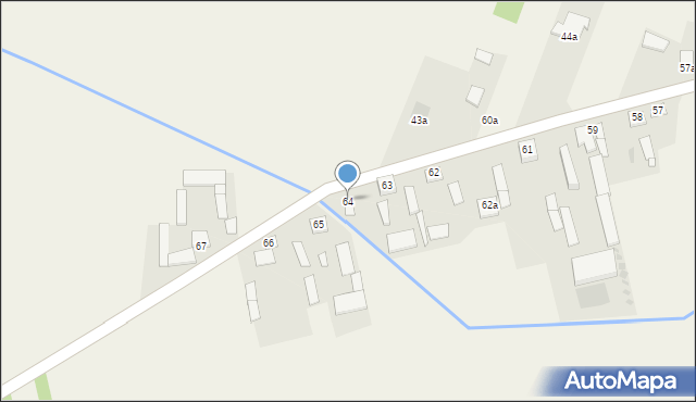 Brzezinki Nowe, Brzezinki Nowe, 64, mapa Brzezinki Nowe