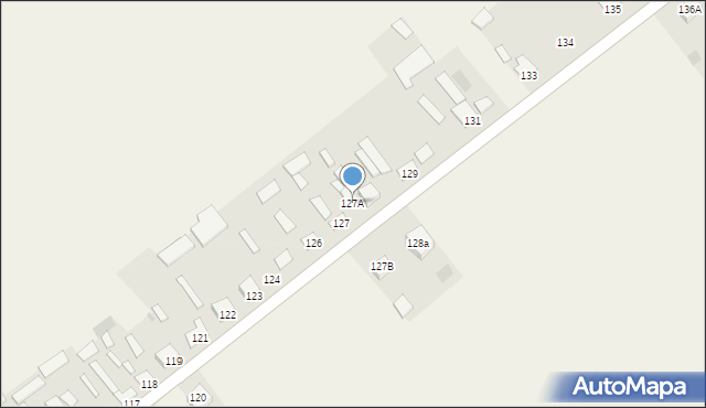 Brzezinki Stare, Brzezinki Stare, 127A, mapa Brzezinki Stare