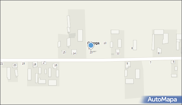 Brzezinki Stare, Brzezinki Stare, 13, mapa Brzezinki Stare