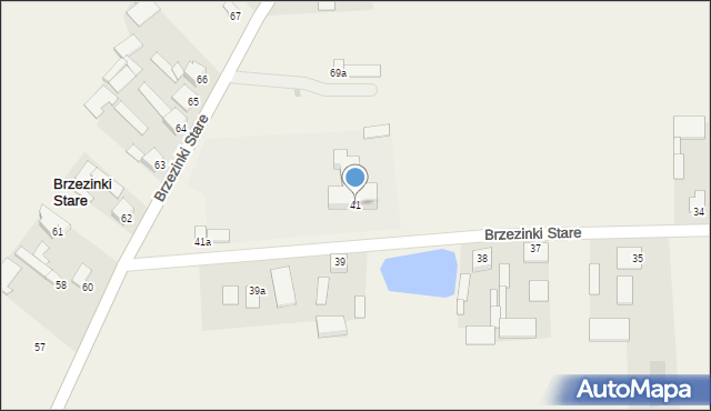 Brzezinki Stare, Brzezinki Stare, 41, mapa Brzezinki Stare