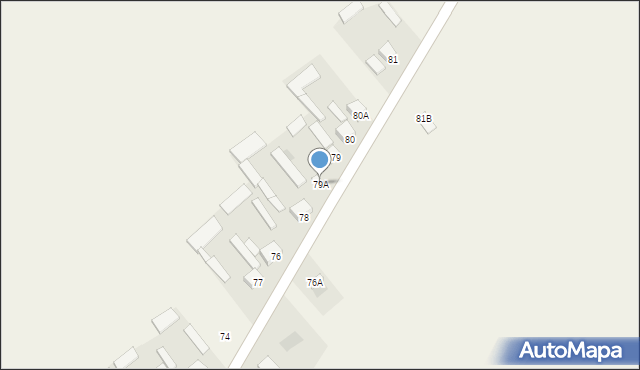 Brzezinki Stare, Brzezinki Stare, 79A, mapa Brzezinki Stare