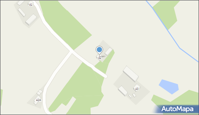Brzezińskie Holendry, Brzezińskie Holendry, 42, mapa Brzezińskie Holendry