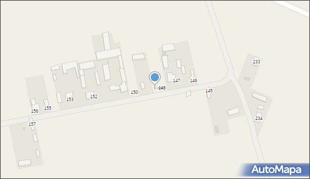 Brzeziny, Brzeziny, 149, mapa Brzeziny