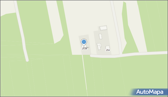 Brzeziny, Brzeziny, 163a, mapa Brzeziny