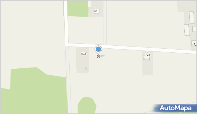 Brzeziny, Brzeziny, 59, mapa Brzeziny