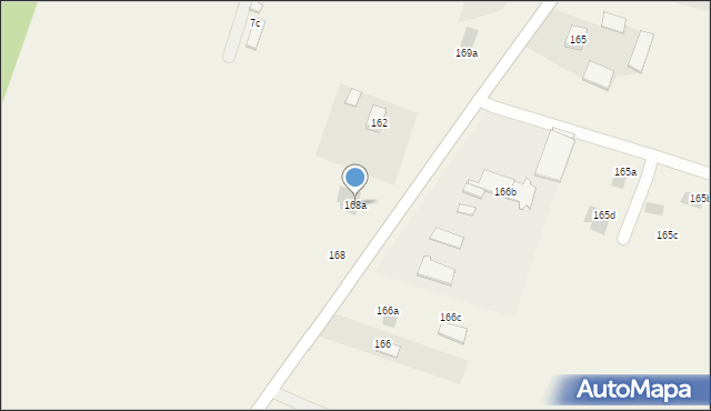 Brzeziny, Brzeziny, 168a, mapa Brzeziny