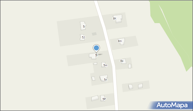 Brzeziny, Brzeziny, 5l, mapa Brzeziny