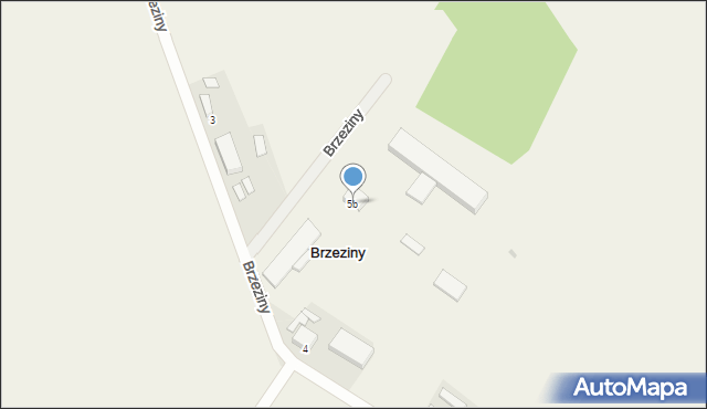 Brzeziny, Brzeziny, 5b, mapa Brzeziny