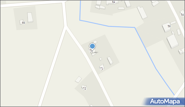 Brzeziny, Brzeziny, 70A, mapa Brzeziny