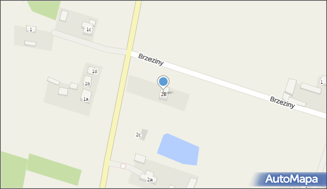 Brzeziny, Brzeziny, 2B, mapa Brzeziny