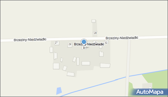 Brzeziny-Janowięta, Brzeziny-Niedźwiadki, 30, mapa Brzeziny-Janowięta