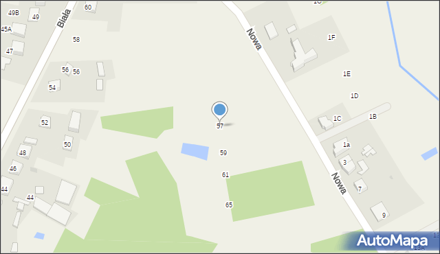 Brzeziny Nowe, Brzeziny Nowe, 57, mapa Brzeziny Nowe