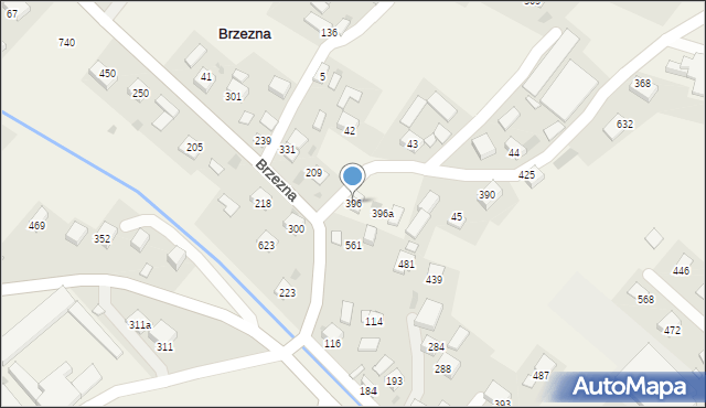 Brzezna, Brzezna, 396, mapa Brzezna