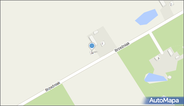 Brzeźniak, Brzeźniak, 1a, mapa Brzeźniak