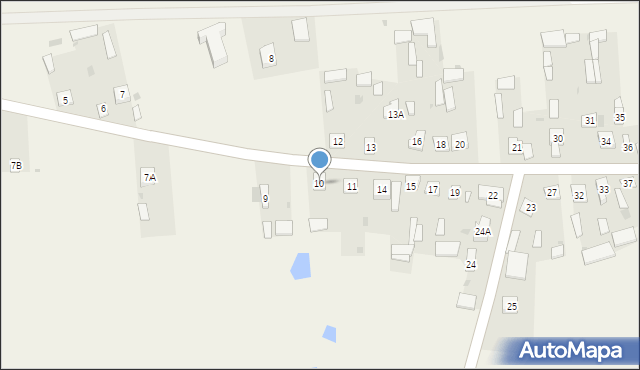 Brzeźnica Bychawska, Brzeźnica Bychawska, 10, mapa Brzeźnica Bychawska