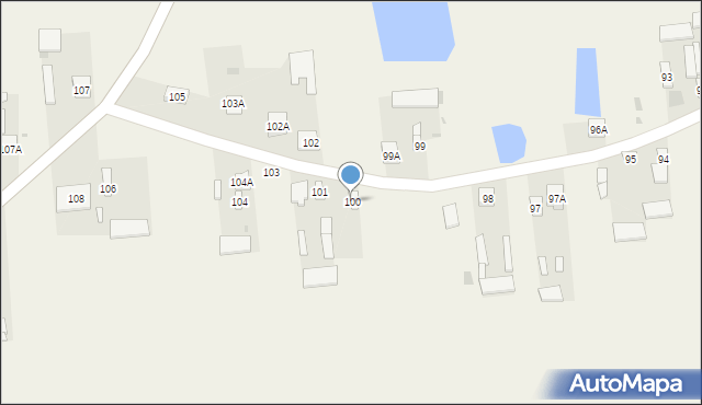 Brzeźnica Bychawska, Brzeźnica Bychawska, 100, mapa Brzeźnica Bychawska