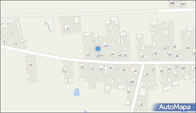 Brzeźnica Bychawska, Brzeźnica Bychawska, 13, mapa Brzeźnica Bychawska