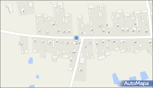 Brzeźnica Bychawska, Brzeźnica Bychawska, 22, mapa Brzeźnica Bychawska