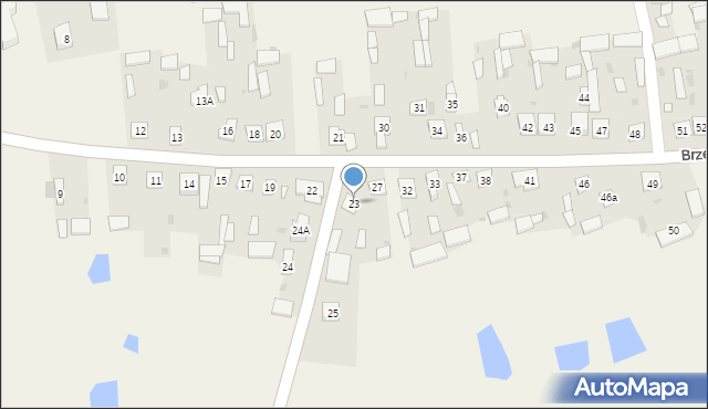 Brzeźnica Bychawska, Brzeźnica Bychawska, 23, mapa Brzeźnica Bychawska