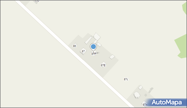 Brzeźnica Bychawska, Brzeźnica Bychawska, 87F, mapa Brzeźnica Bychawska