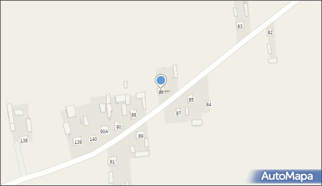 Brzeźnica Bychawska-Kolonia, Brzeźnica Bychawska-Kolonia, 86, mapa Brzeźnica Bychawska-Kolonia