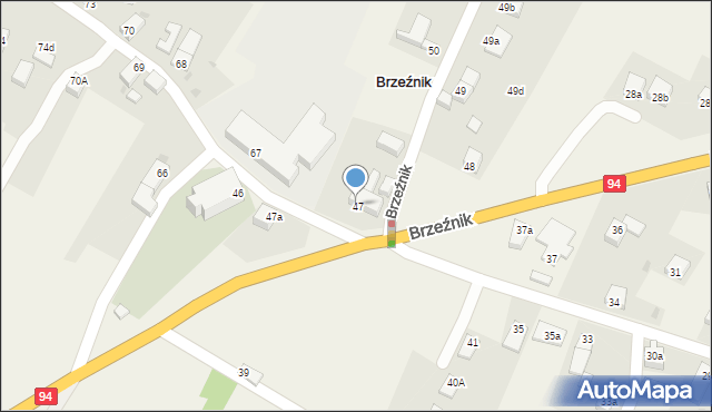 Brzeźnik, Brzeźnik, 47b, mapa Brzeźnik