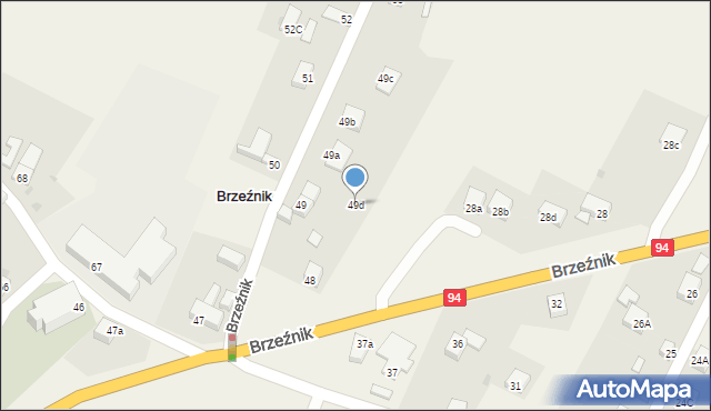 Brzeźnik, Brzeźnik, 49d, mapa Brzeźnik