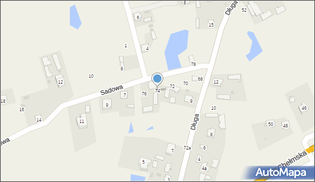 Brzeźno, Brzeźno, 74, mapa Brzeźno