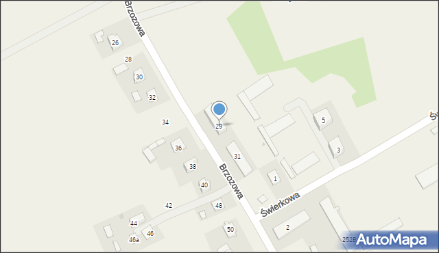 Brzeźno, Brzozowa, 29, mapa Brzeźno