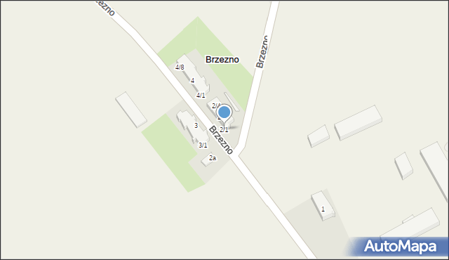 Brzezno, Brzezno, 2/1, mapa Brzezno