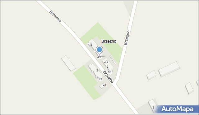 Brzezno, Brzezno, 4/1, mapa Brzezno