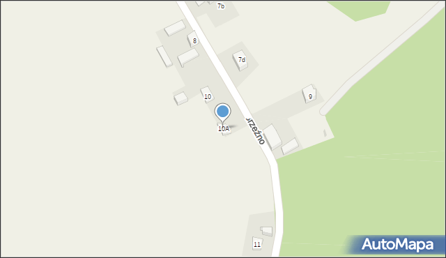 Brzeźno, Brzeźno, 10A, mapa Brzeźno