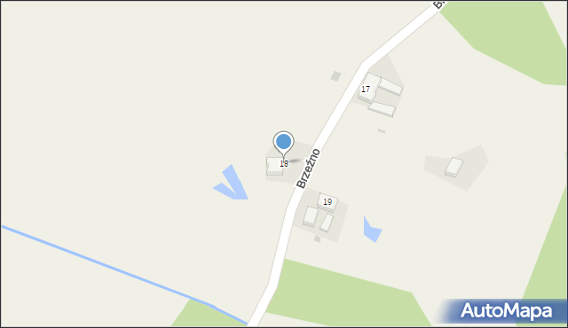 Brzeźno, Brzeźno, 18, mapa Brzeźno